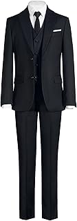 Marvelous World Boys' Formal Slim Fit Suit Set, Adjustable Waist