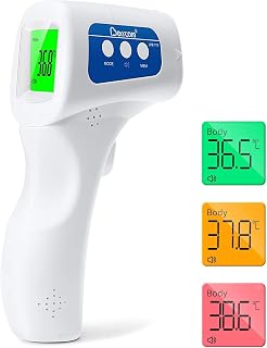 Berrcom Forehead Digital Thermometer for Adults and Children Non Contact Medical Baby Infrared Digital Thermometer with Instant Reading, Fever Alarm