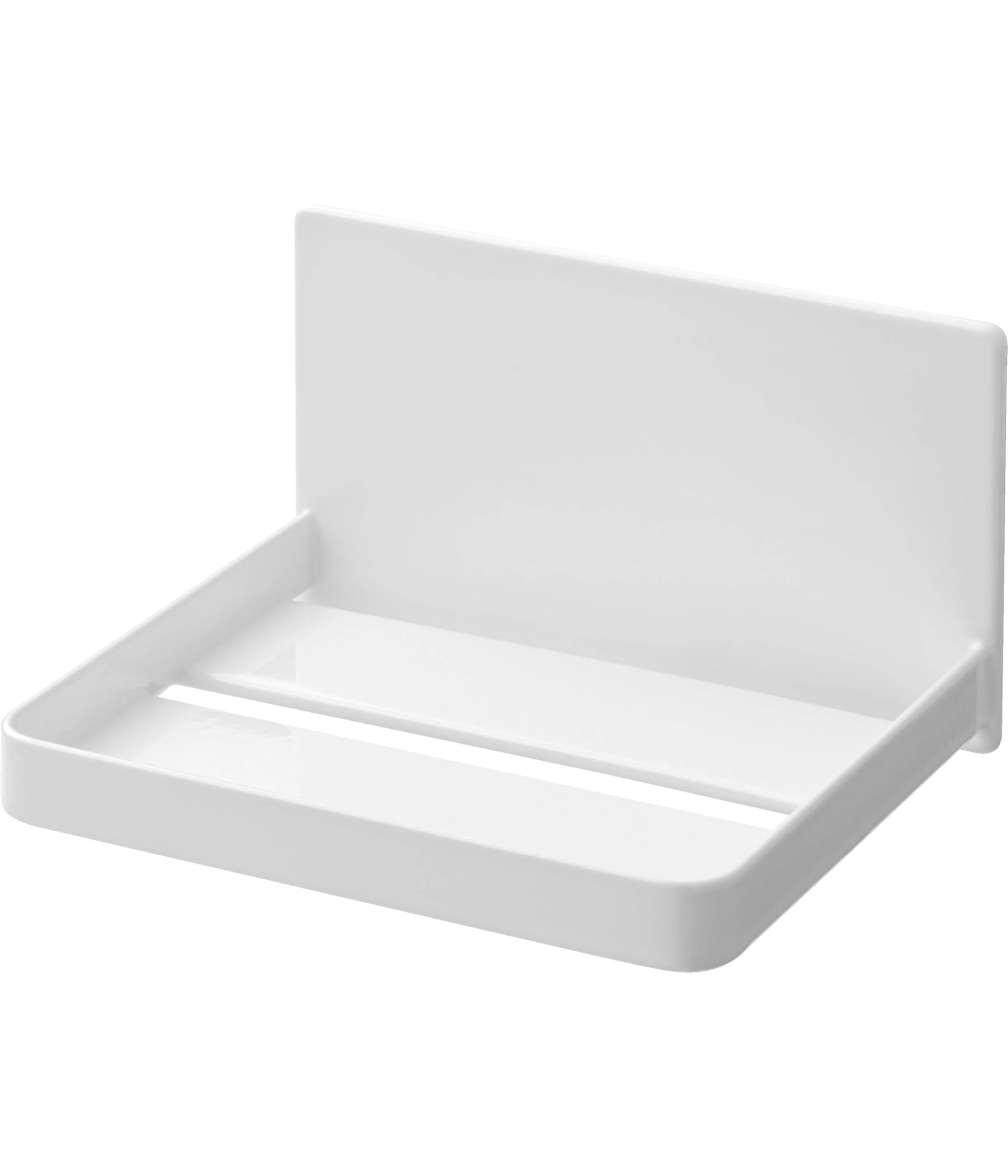 Yamazaki 1668 Magnetic Bathroom Head Massager Storage Rack, White, W 5.7 x D 4.7