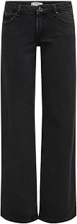 ONLY ONLJUICY Female Wide Leg Jeans Low Waist Wide Leg Cut Jeans