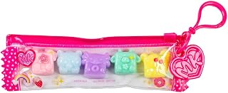 MushyKinz Keychain Bag Charm, 5 Piece Mini Taba Squishies, Styles Vary