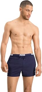PUMA Men’s Logo Length Swim Shorts, Swimming Trunks