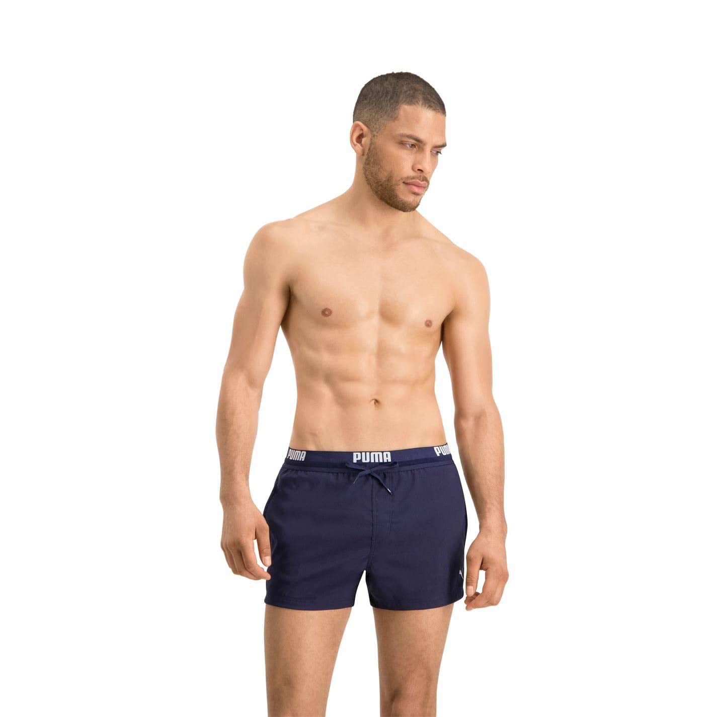 PUMA Men’s Logo Length Swim Shorts, Swimming Trunks