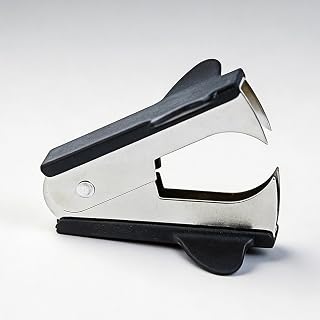 1 Pack Black Staple Remover with Sharp Metal Jaws for Home, School and Office