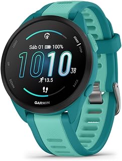 Garmin [Renewed Forerunner 165 Music GPS 43mm Running Smartwatch, Lightweight, AMOLED Touchscreen, Advanced Training & Insights, Safety & Tracking Features, up to 11 days Battery Life, Aqua (Renewed)