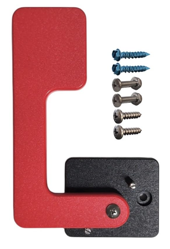 Cauff Mailbox Flag Replacement Kit, Heavy Duty Poly with Stainless Steel Mountin