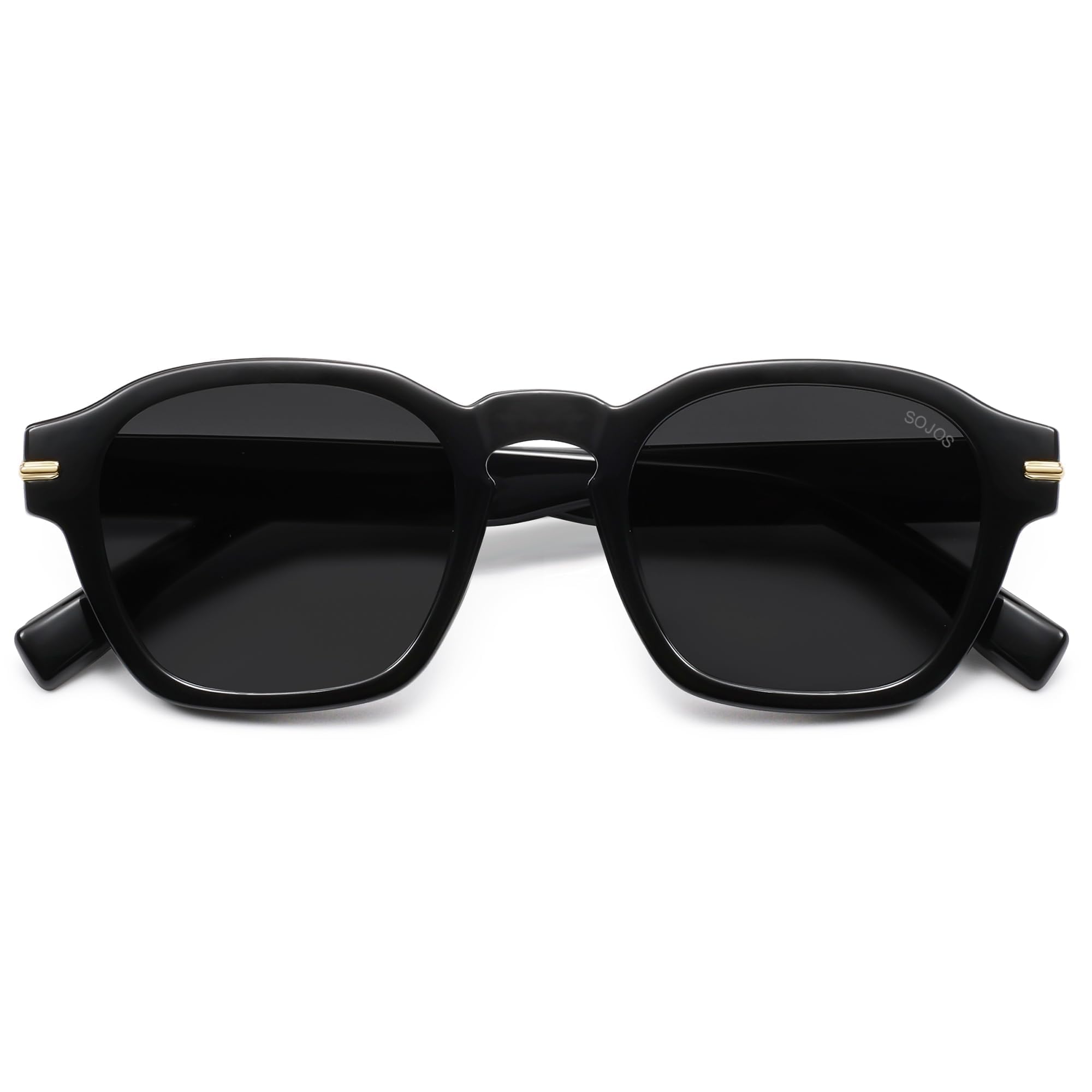 SOJOS Retro Square Polarized Sunglasses Men Trendy Womens SJ2382