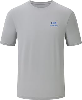 BASSDASH Men’s UPF 50+ Short Sleeve Fishing Shirts Performance Cooling UV Sun Protection Hiking T-Shirts