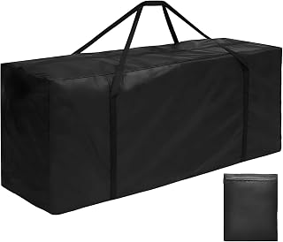 670L Extra Large Garden Cushion Storage Bag Waterproof 173x76x51cm | 420D Oxford Heavy Duty Fabric, Outdoor Furniture Cushions Storage Bags with Handle and Zips