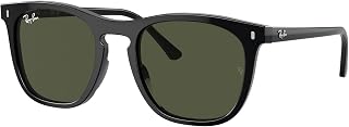 Ray-Ban Unisex's Rb2210 Sunglasses, Black/Green, 53 mm