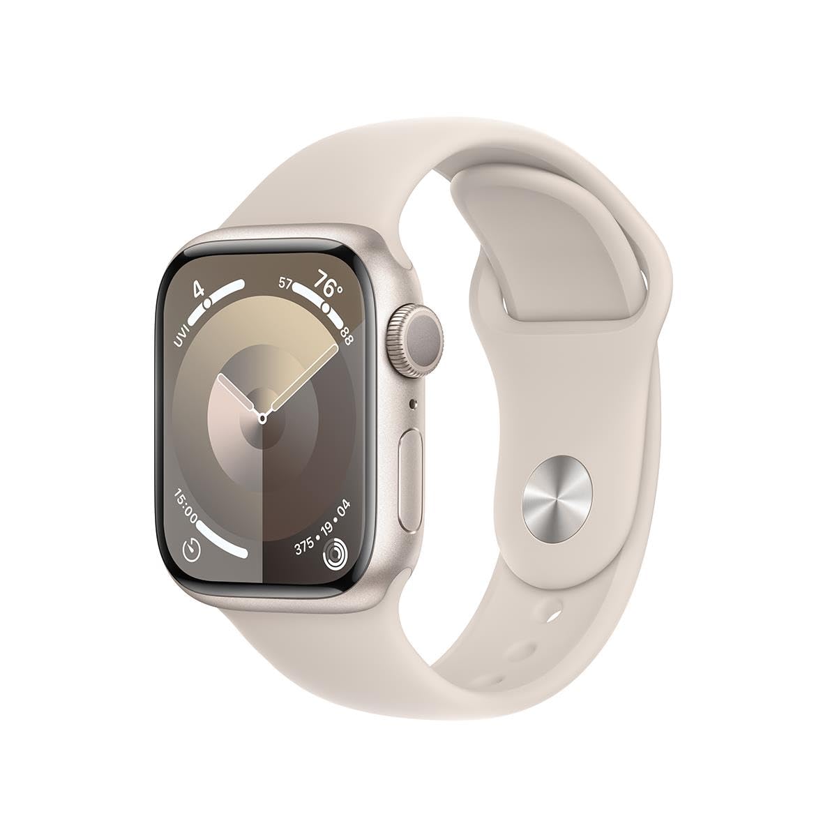 Apple Watch Series 9 [GPS 41mm] Starlight Aluminum Case with Starlight Sport Ban