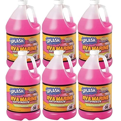 RV &amp; Marine Splash 619526 RV/Marine Antifreeze, 6 gal, Pink (RV/Marine Antif