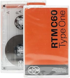 RTM C60 | Type One 60 Minute Blank Music Cassette | Ideal for Audio Recording | Studio Quality | Single Cassette