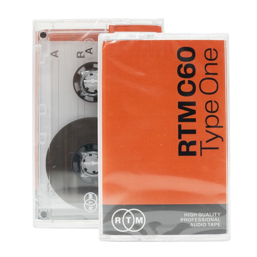 RTM C60 | Type One 60 Minute Blank Music Cassette | Ideal for Audio Recording | 