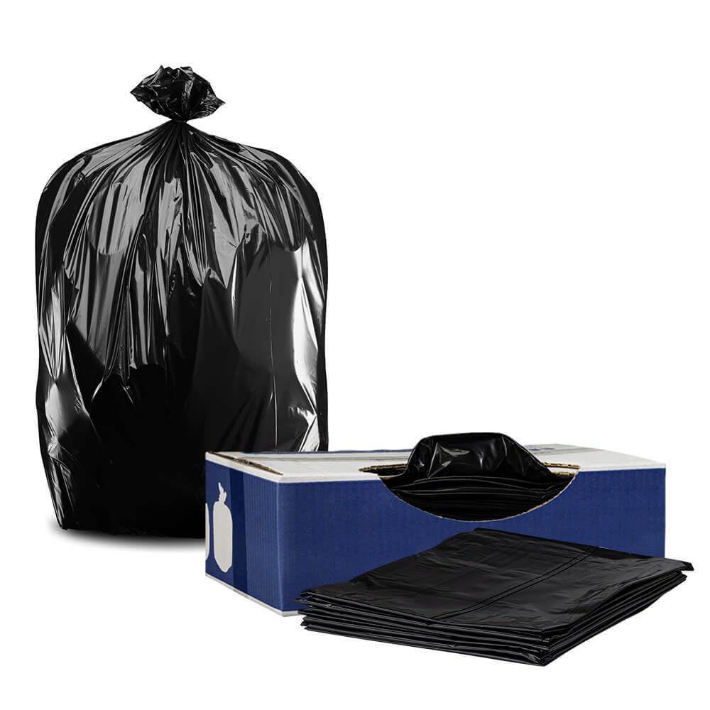 Plasticplace 35 Gallon Trash Bags │ 1.5 Mil │ Black Heavy Duty Garbage Can Liner