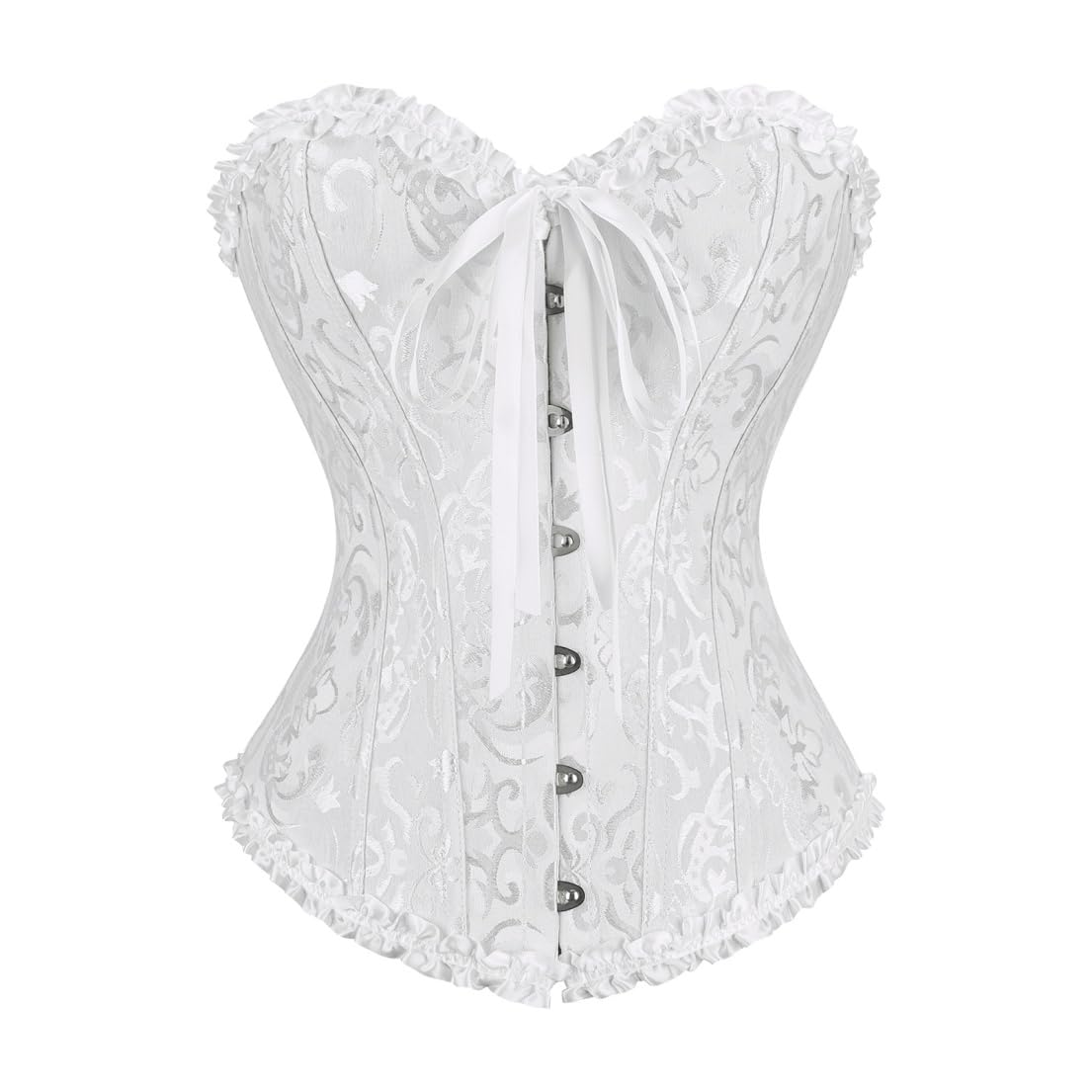 frawirshau Women's Overbust Costume Corset Renaissance Victorian | Renaissance c