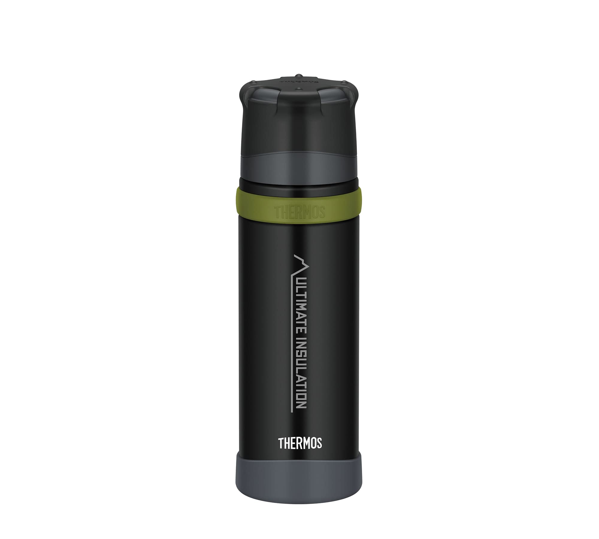 THERMOS Bottle, Stainless Steel, Charcoal Black Mat, 0.5 L