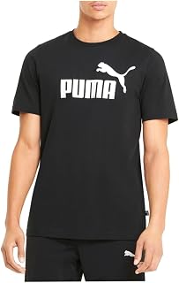 PUMA Men's Essentials Logo Tee, Black, XX-Large