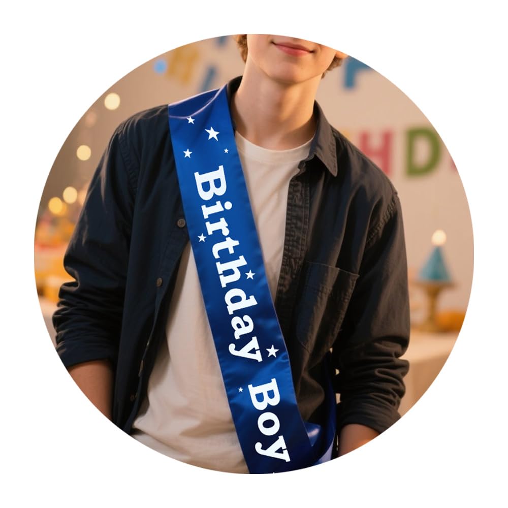 Birthday Satin Sash for Women Men Birthday Party Decorations Accessories for Fri