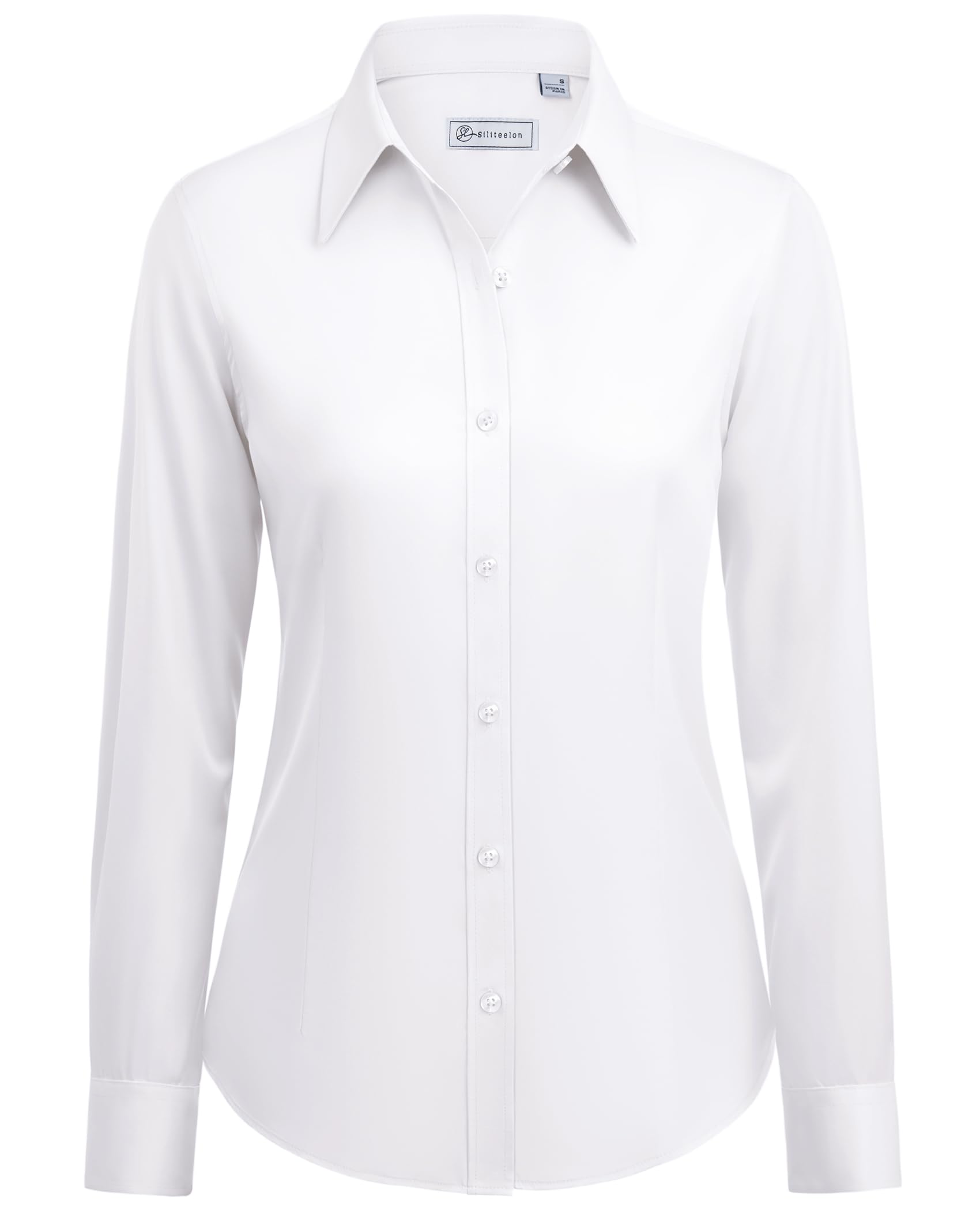 siliteelon Button Down Shirts for Women: Wrinkle Free Long Sleeve Classic Fit Co