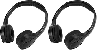 TYCIONG 2 Optical Headset 20×15×8 2 Channel Cordless Infrared Ir Stereo Headphone Earphone for Car Headrest Dvd Wireless Headphones Car Headphe