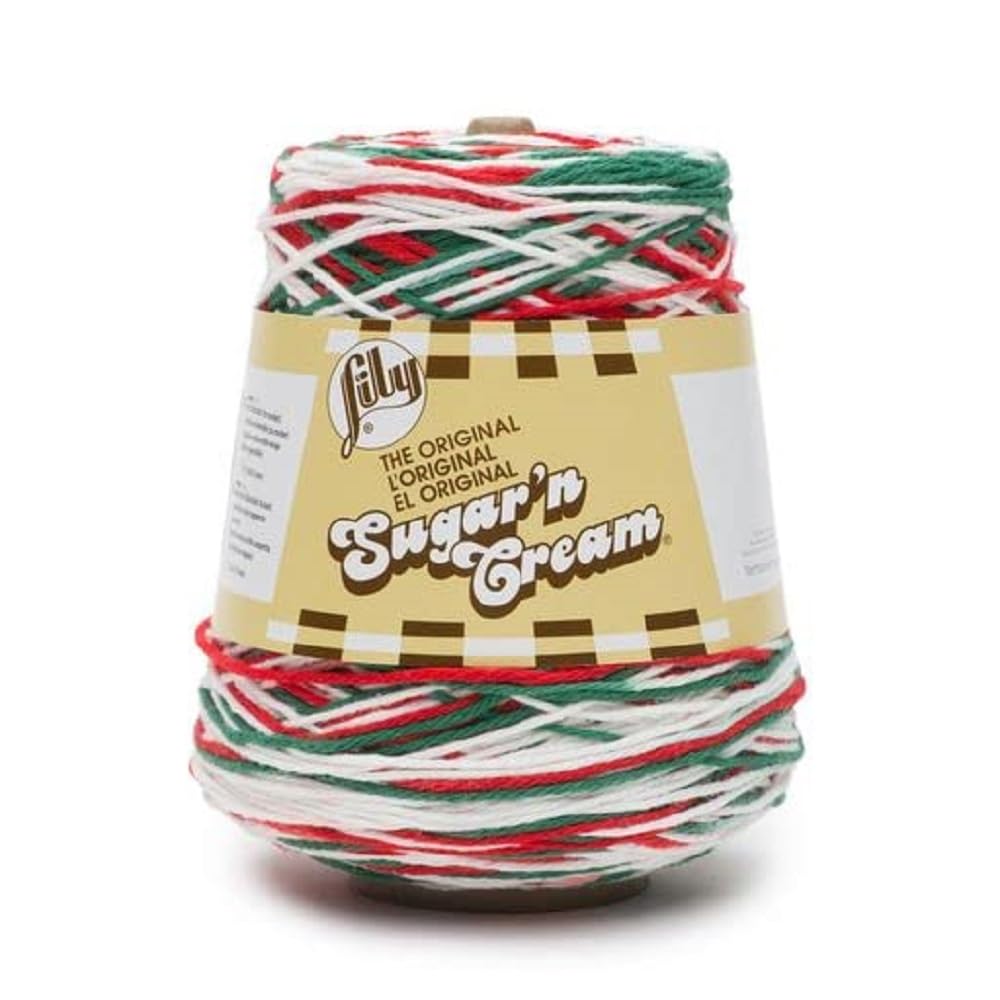 ILY Sugar'N Cream Cones Mistletoe Yarn - (Pack of 1) 400g/14oz - Cotton - 4 Medi