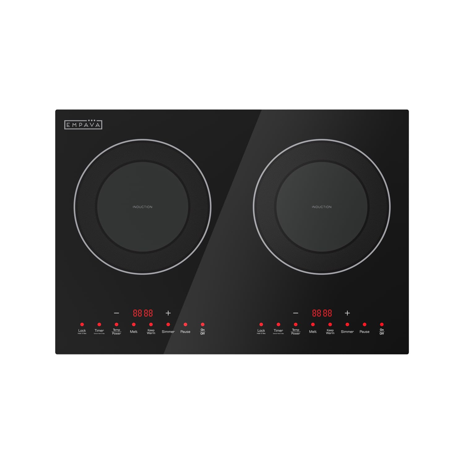 Empava Flex Induction Cooktop 2 Burner, Horz. Countertop/Drop-in, Plug in | cTUV