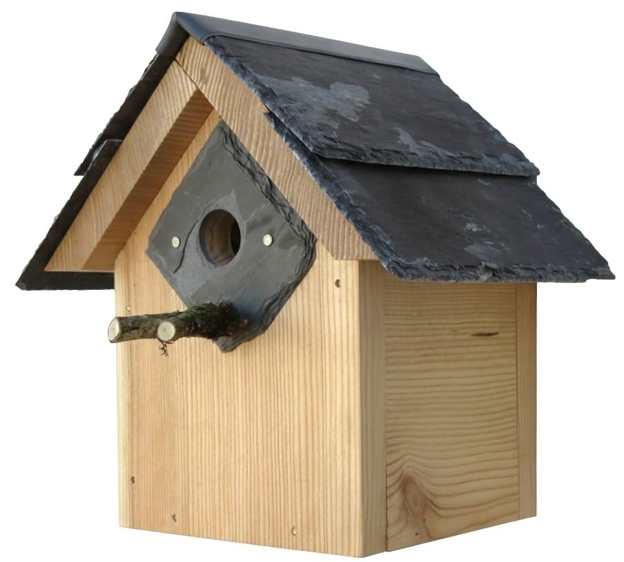 Bird House Nesting Bird Box - 25mm Hole - Blue tits