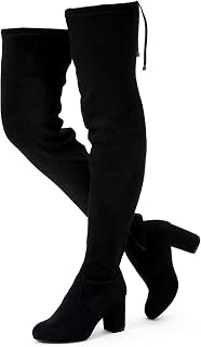 Vepose Women's Over the Knee Thigh High Long Boots with Block Heel