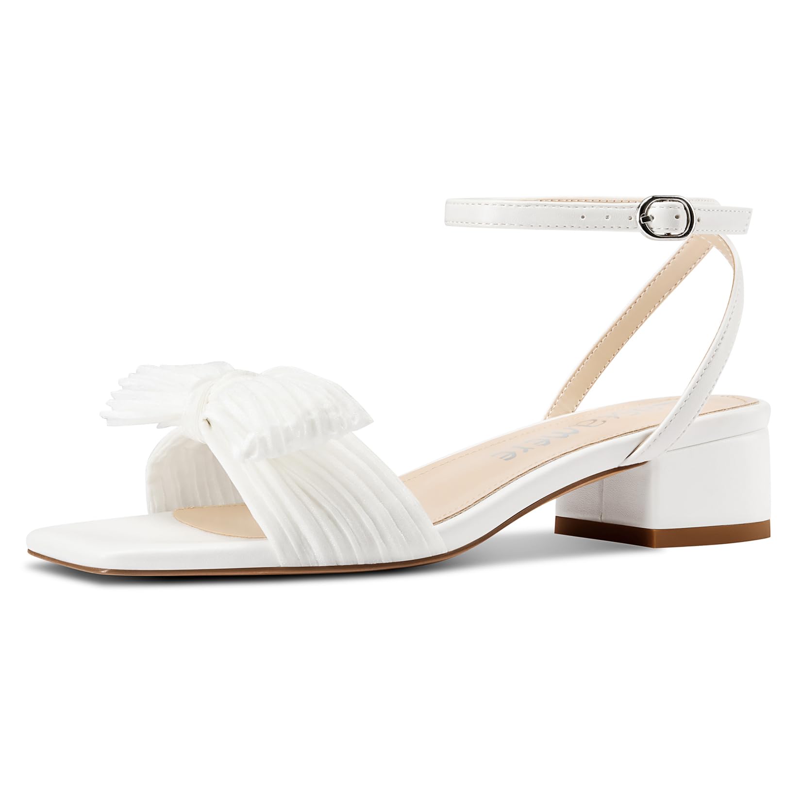 Castamere Sandales à talons avec nœud papillon et boucle de cheville pour femme 