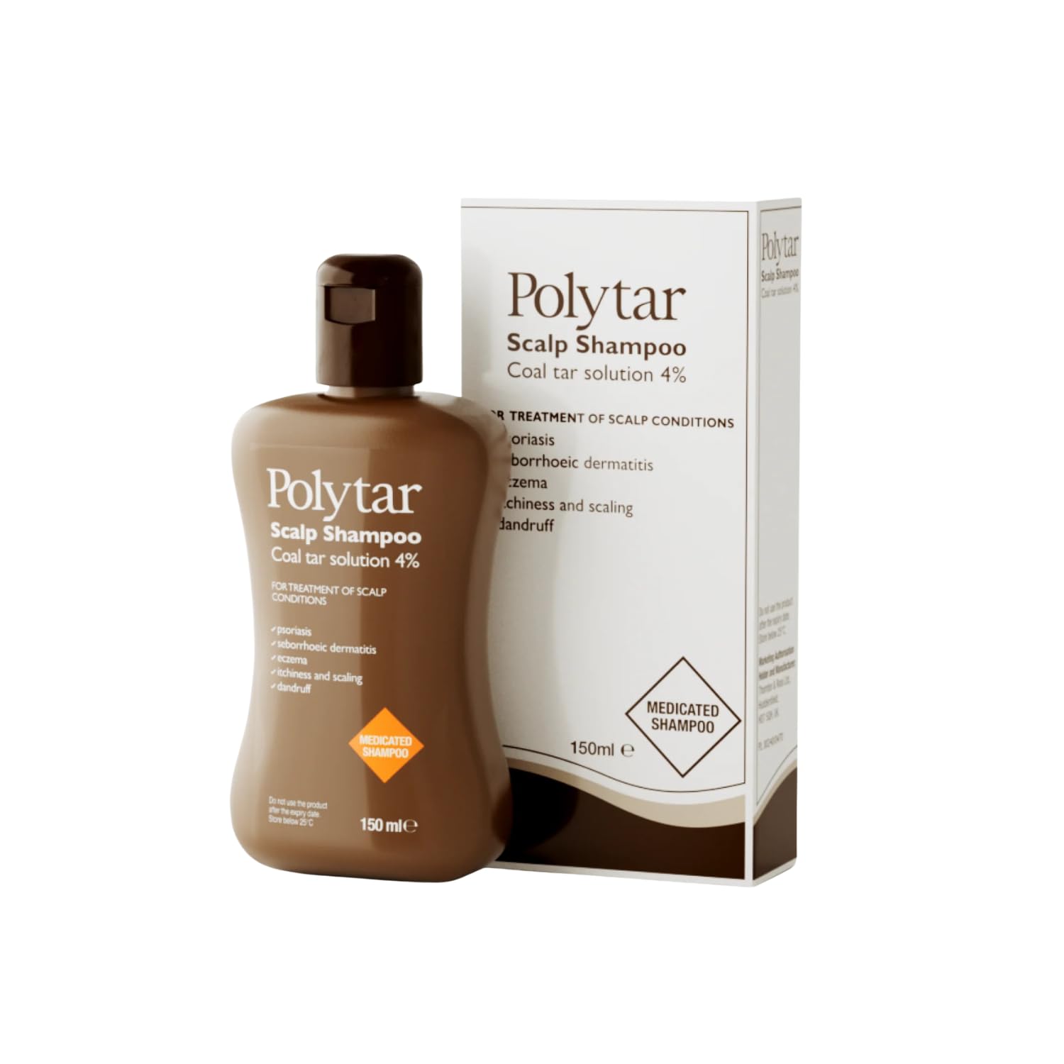 Polytar Scalp Shampoo, for Scalp Conditions, Reduces Itching, Inflammation and S