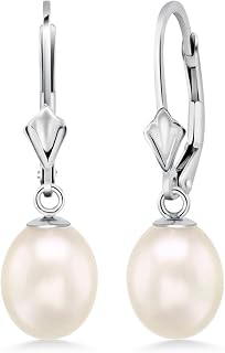 Gem Stone King Cultured Freshwater Pearl Earrings