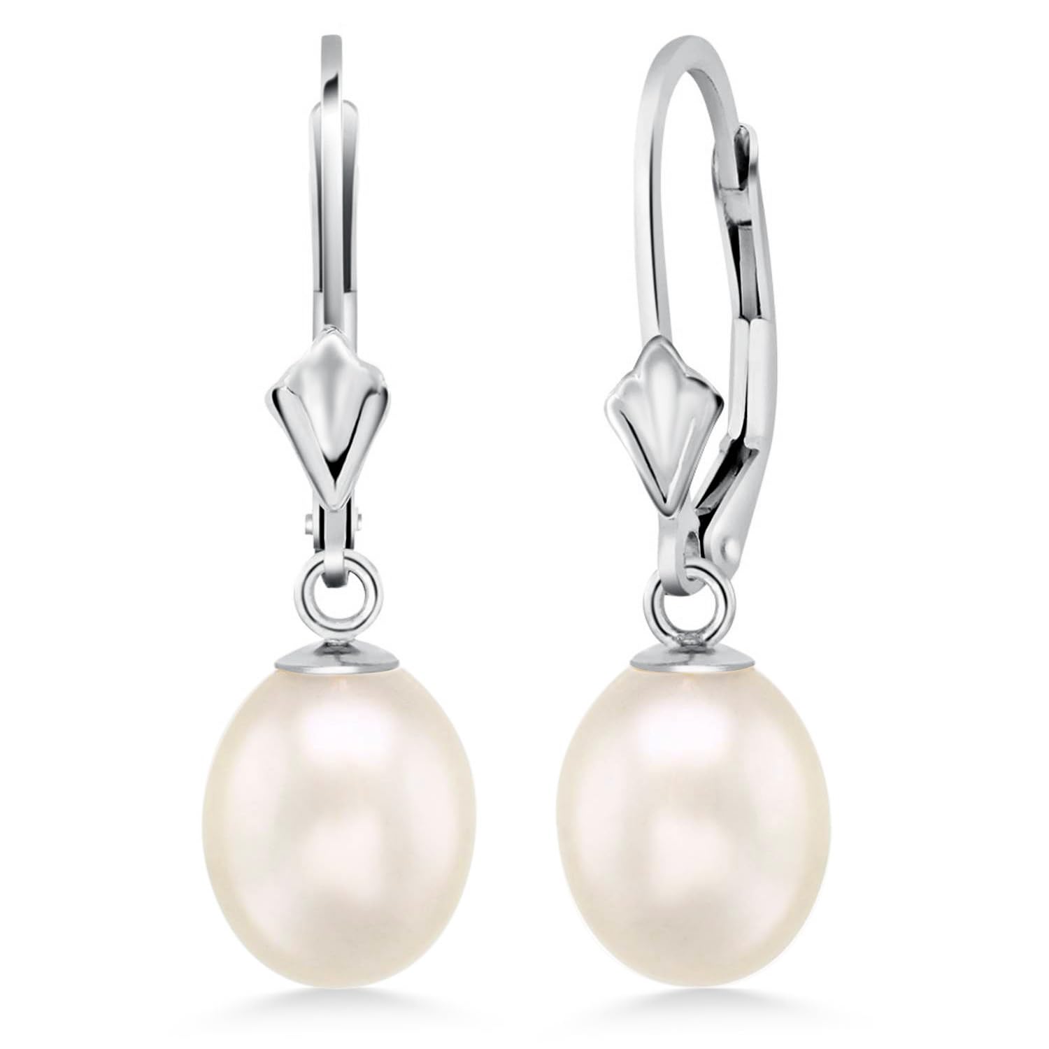 Gem Stone King Cultured Freshwater Pearl Earrings