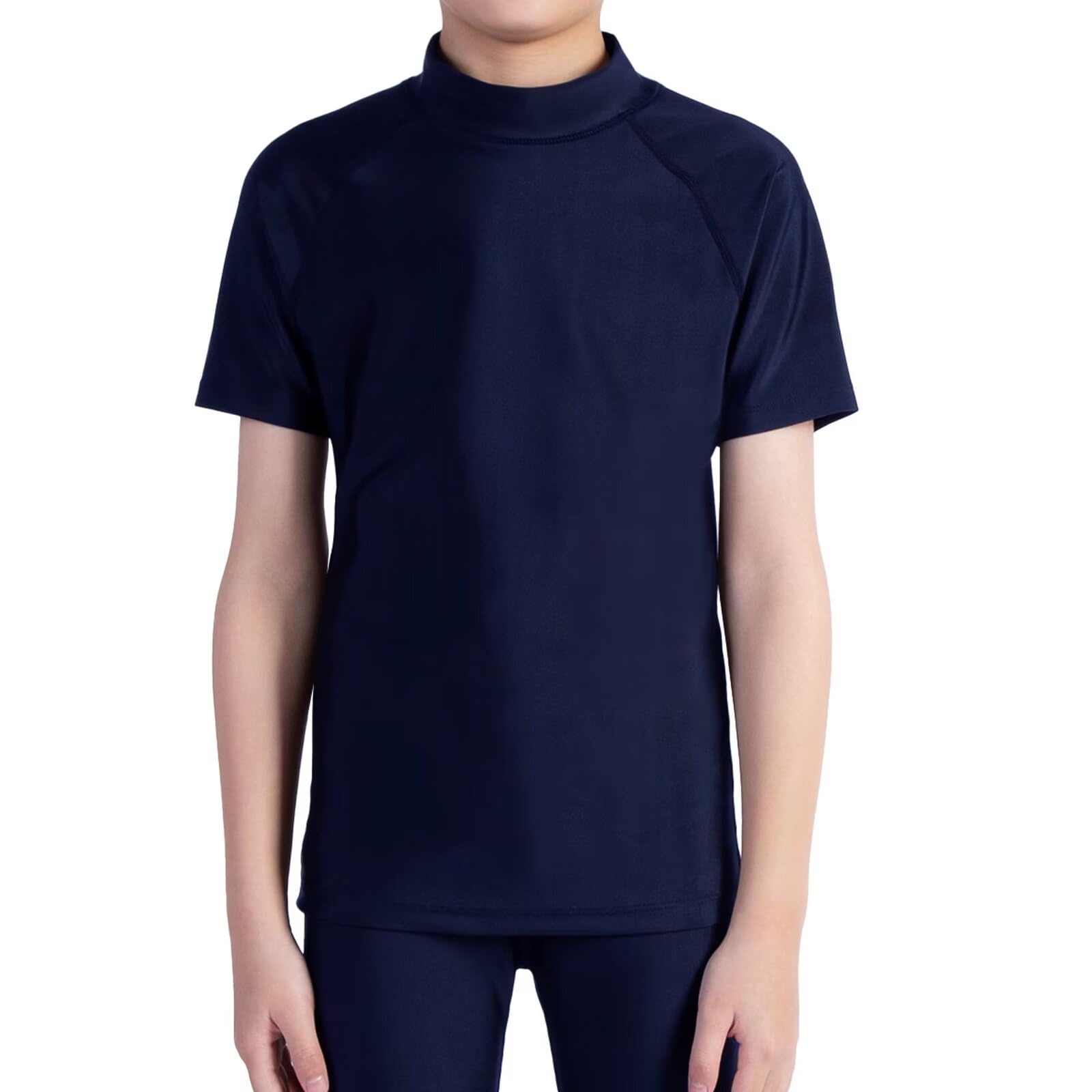 Sillictor Rash Guard, Kids' School Swimsuit, Short Sleeve, Rush T-Shirt, Childre