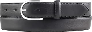 BELTINGER High Quality Women's Belt Made of Full Cowhide Leather with Round Belt Buckle 3.0 cm | Cambered Leather Belt Women's 30 mm | Women's Belt Made in Italy