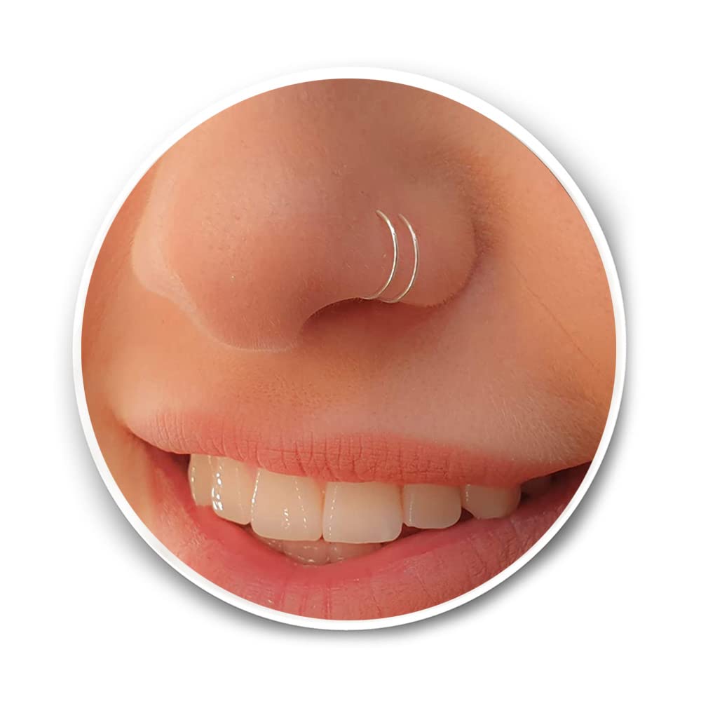 DOUBLE NOSE HOOPS…
