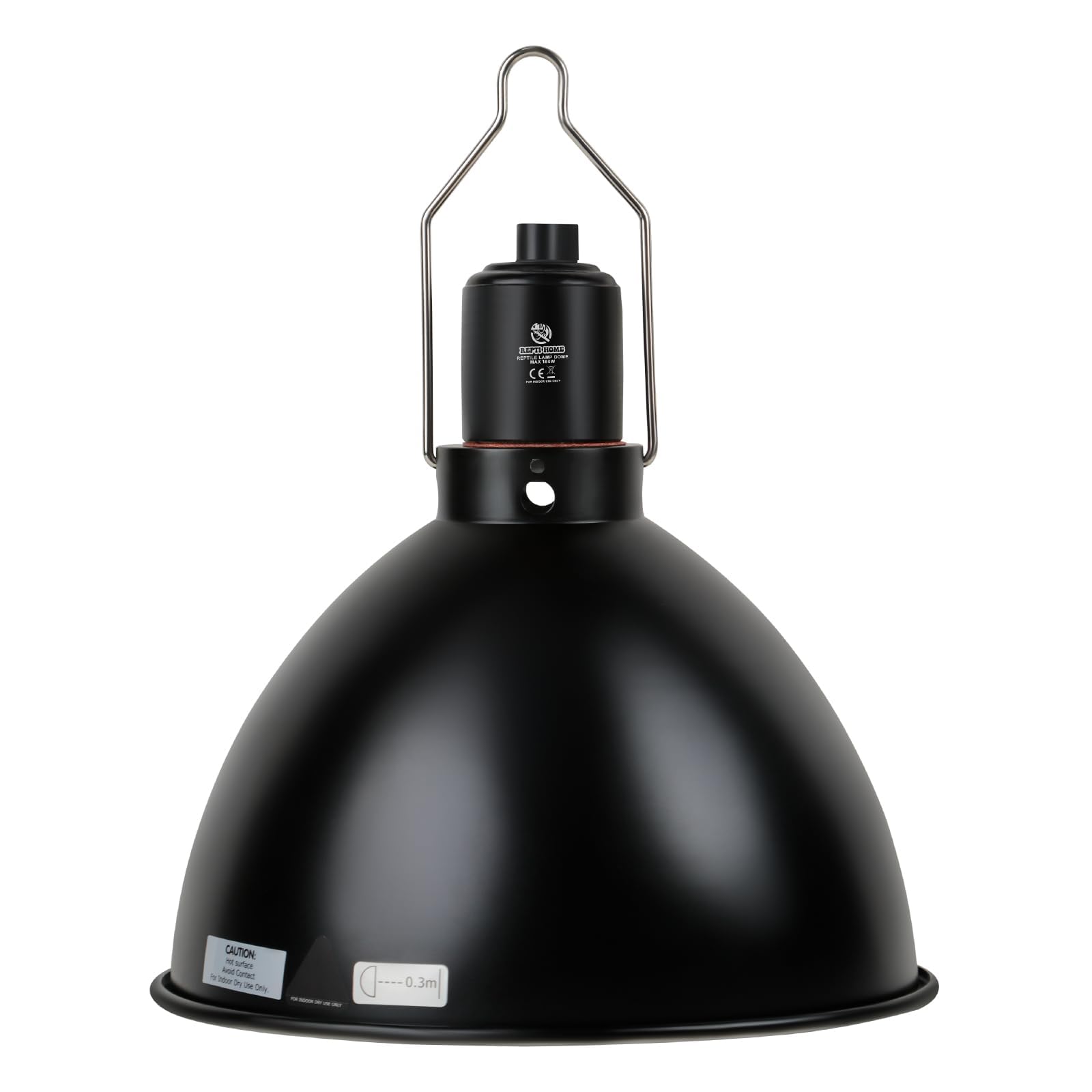 REPTI HOME Reptile Light Fixture - 8.5inch Dome Heat Lamp Fixture, UVB Heat Bask