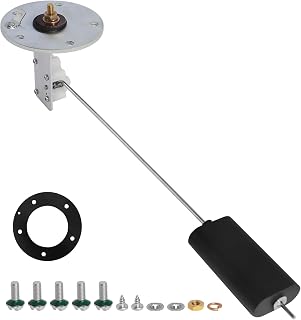 Marine Fuel Sending Unit,Boat Fuel Tank Sending Unit for Marine 6-12" Depth | Fits RV Car Truck Tanks 33-240ohms Gas Water Diesel Level Gauge,Cuttable Float Rod Saltwater Marine Fuel Sending Unit