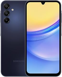 Samsung Galaxy A15 5G, 128GB, Blue Black - Unlocked (International Version) (Renewed)