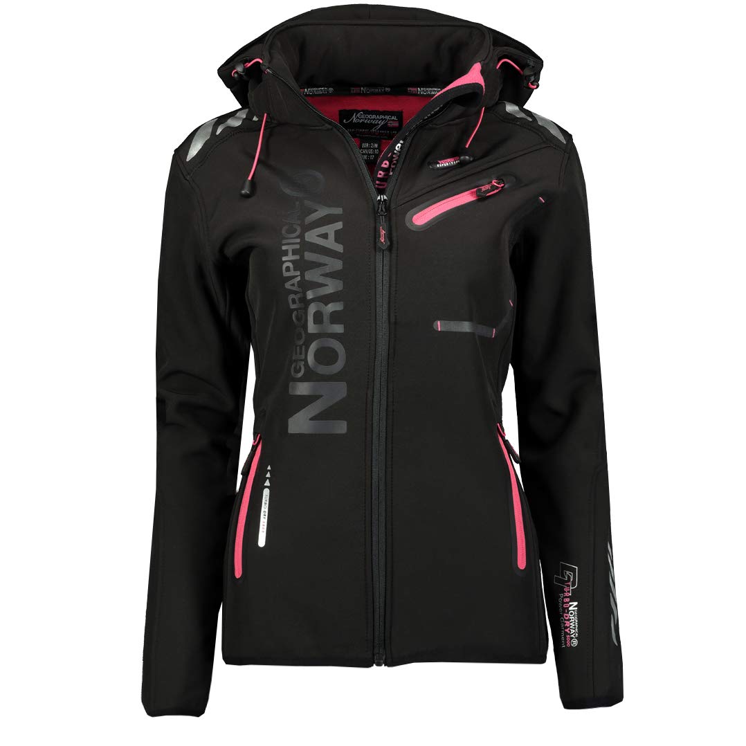 Geographical Norway Queen Bell Women's Winter Softshell Jacket with Hood for Wom