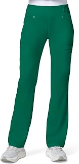 Cherokee Iflex Scrubs for Women Straight Leg Scrub Pants with 6 Pockets | 360° Stretch, Moisture Wicking Fabric, Pull-on Comfort, Knit Waistband, Classic Silhouette, Easy Care, Made For Long Shifts