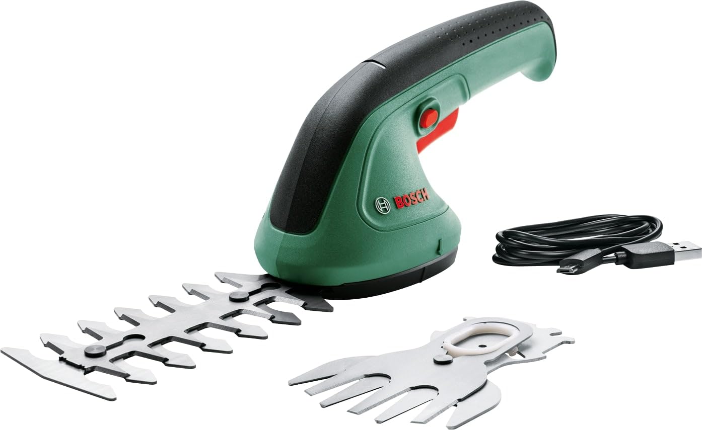 Bosch Cordless Hedge Trimmer and Grass Shear - EasyShear | Integrated 3.6V, Batt