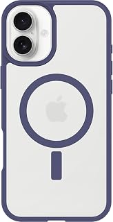 OtterBox iPhone 16 Plus Sleek Series MagSafe Case, Shock and Drop Resistant, Ultra-Thin Cover, Tested to MIL-STD 810G Standards, Transparent/Purple, No Retail Package