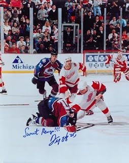 Darren McCarty Autographed 16x20 Photo #1 - Fight vs. Claude Lemieux