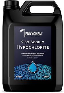 5L Sodium Hypochlorite Solution 9.5%, Powerful Swimming Pool Chlorine, Patio Cleaner, Transform Your Outdoor Space