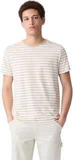 GAP Men's V-Everyday Soft Crew Stripe T-Shirt