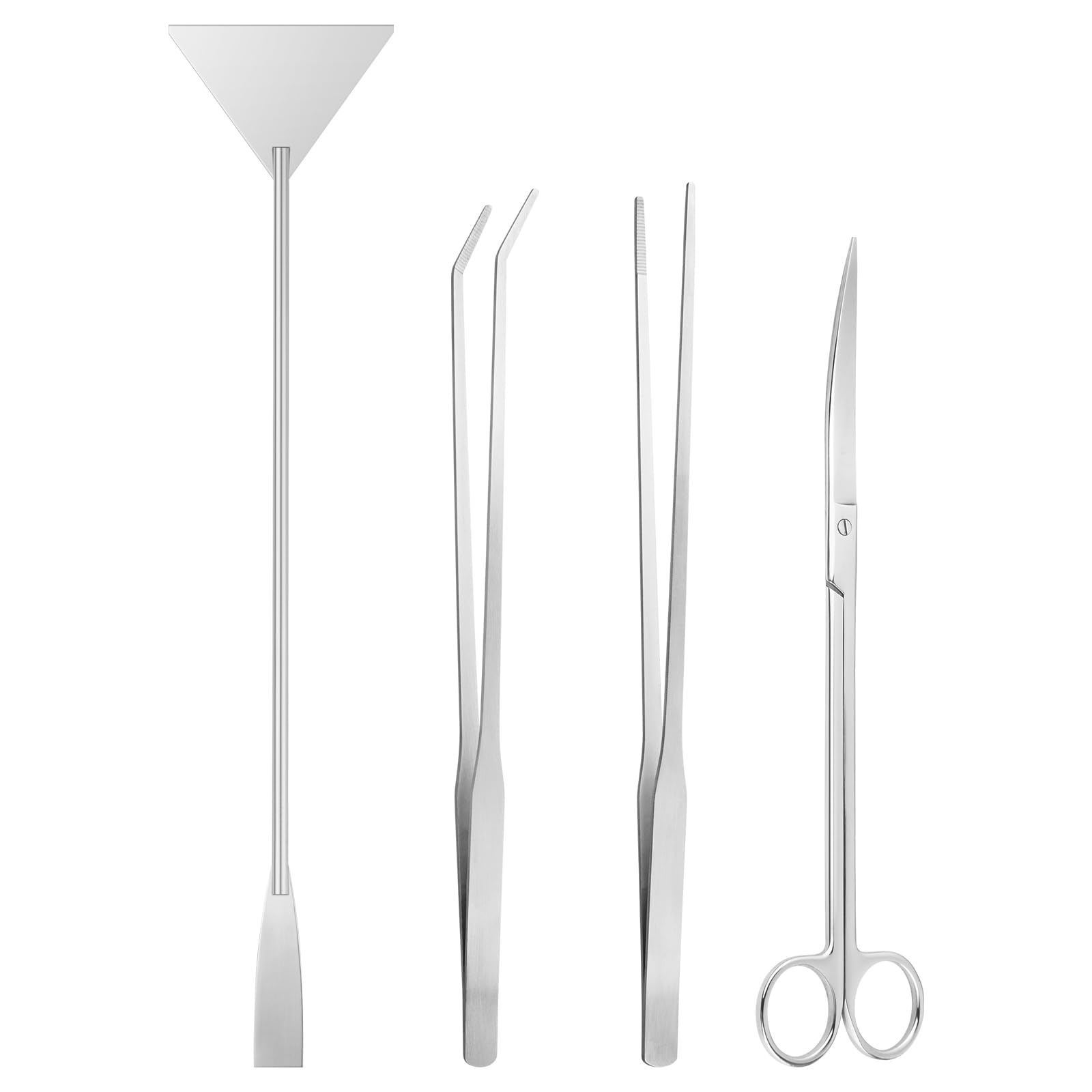 Ohtomber 4PCS Aquascape Tool Aquarium Kit with Tweezers Scissors Scraper | Rustp