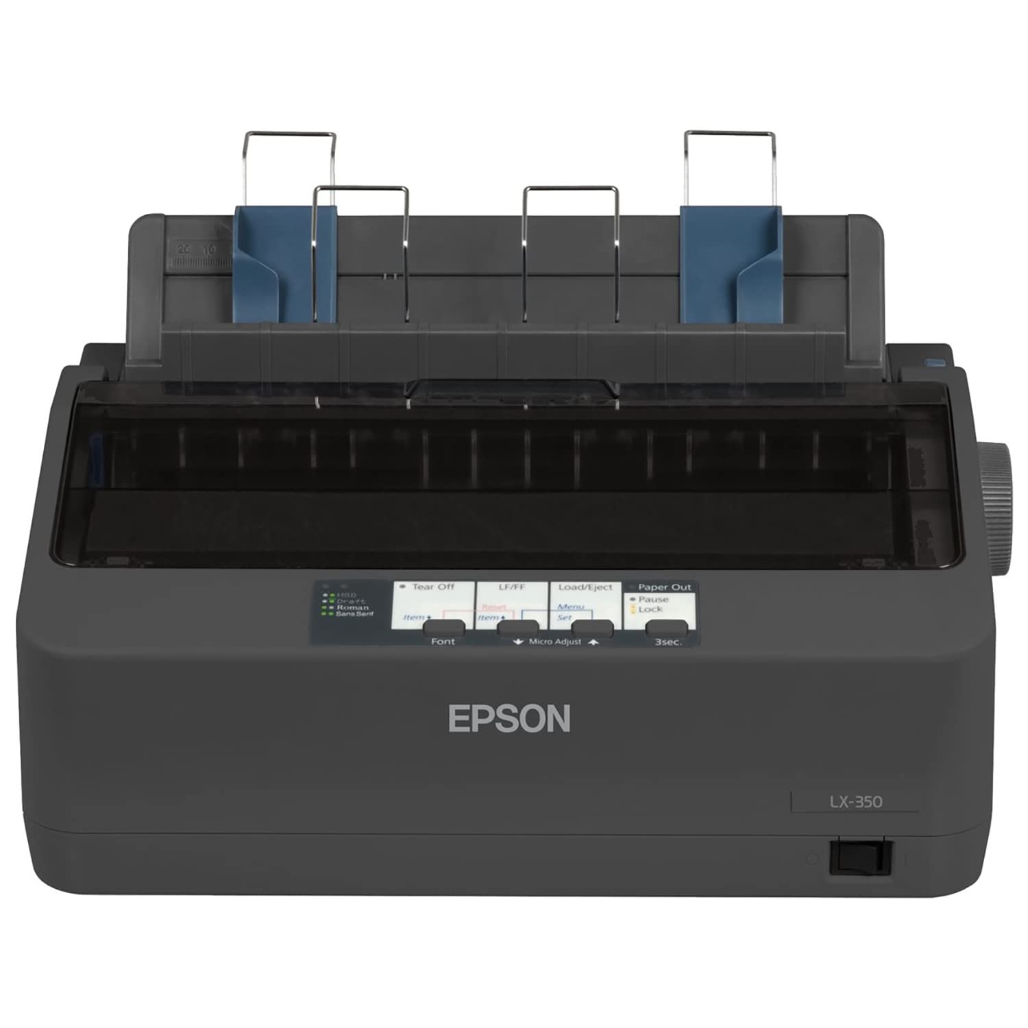 Epson C11CC24001 LX-350 Impact Dot Matrix Wired IPrinter, Black, Monochrome - Pa