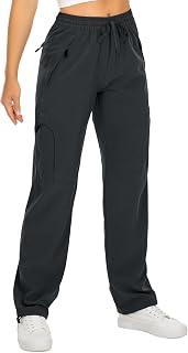 Women's Snow Fleece Lined Soft Shell Insulated Waterproof Cold Weather Pants Winter Hiking Camping