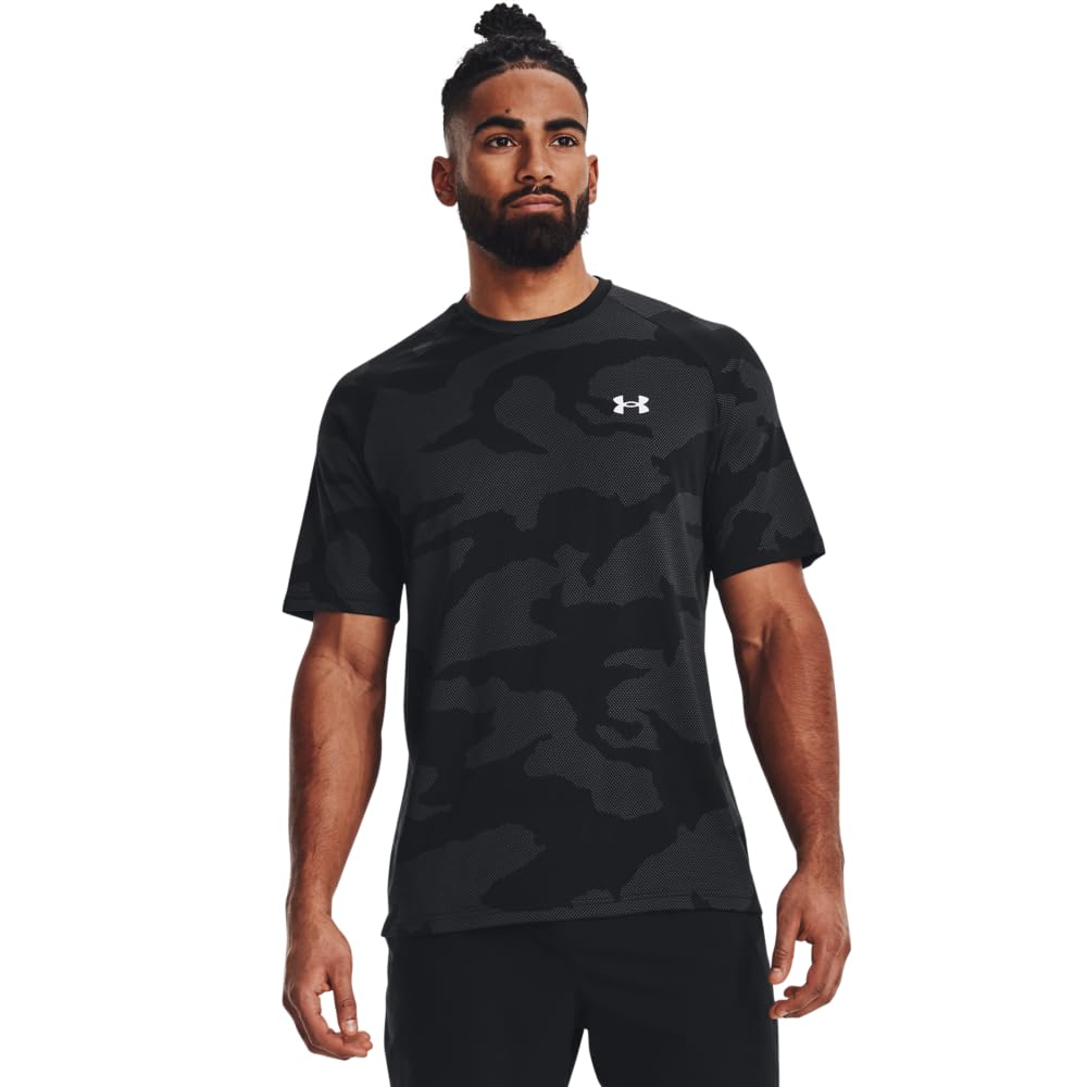Under Armour Men's Velocity Jacquard Short Sleeve T Shirt Athletic (Pack of 1)